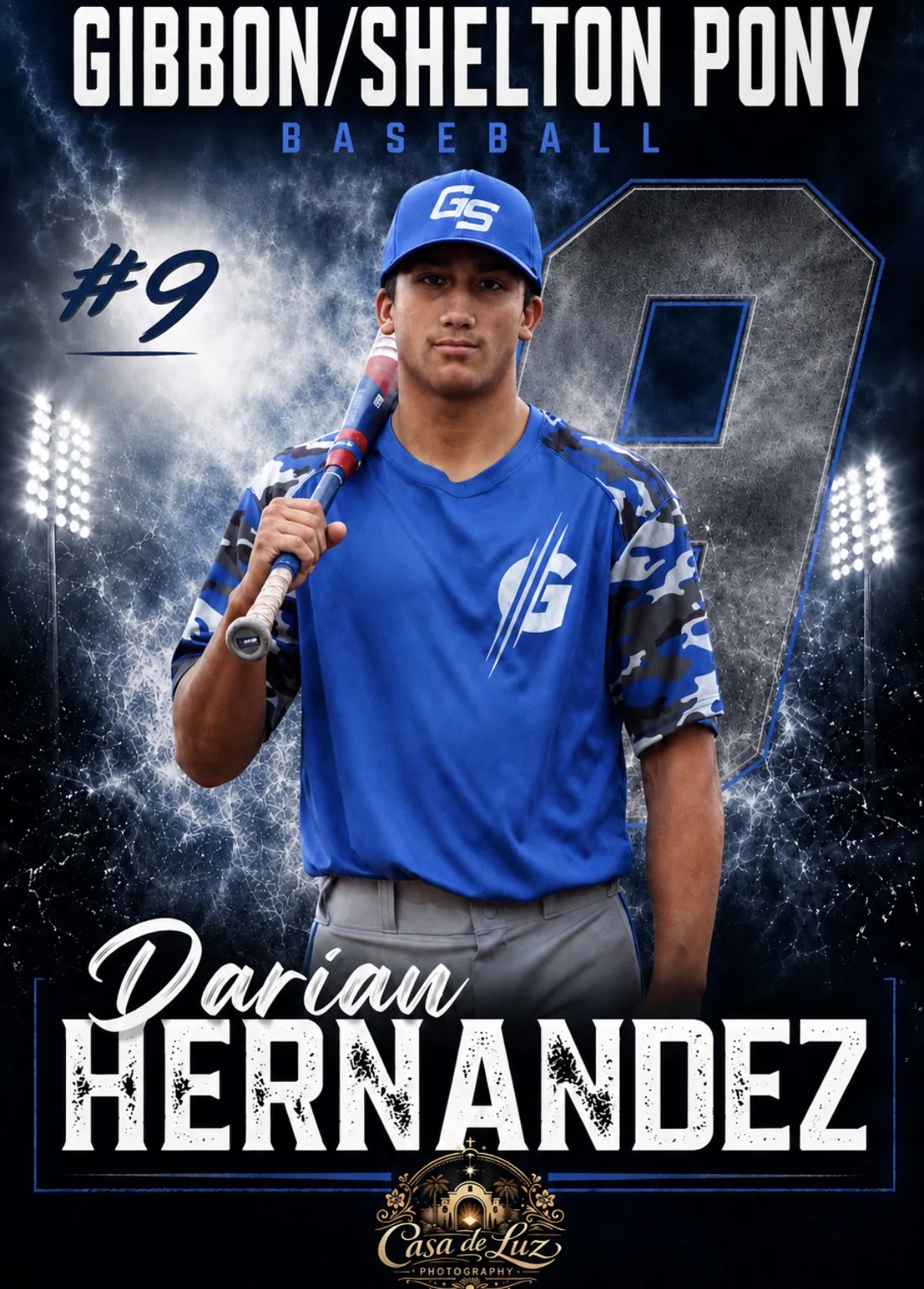 Darian Hernandez baseball athlete poster